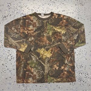 Y2K 2000s Ranger Realtree Camp Long Sleeve Graphic Shirt XXL